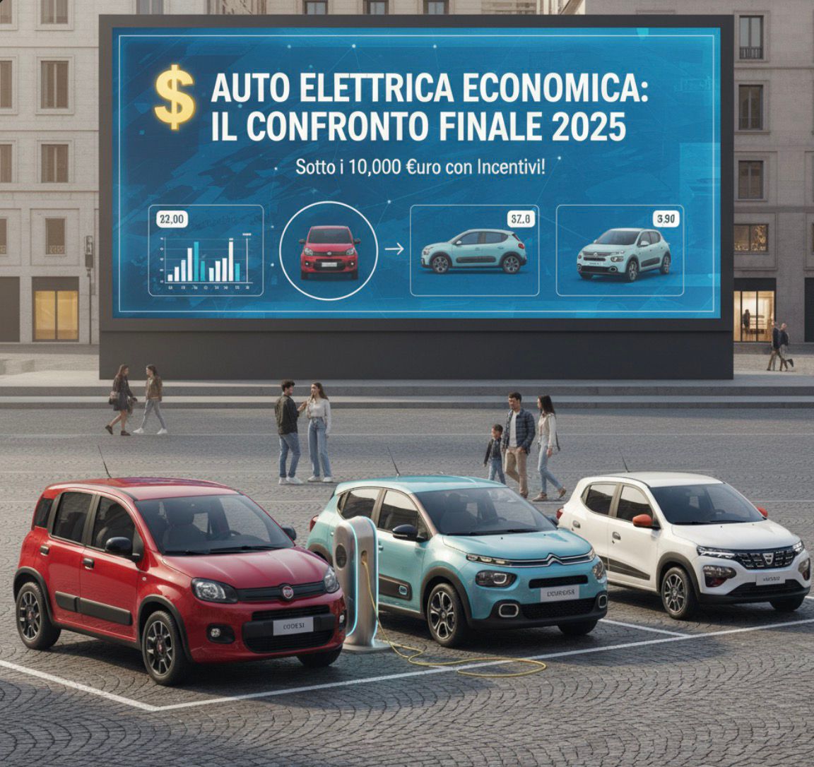 Auto Elettrica Economica: Il Confronto Finale (2025) – La EV Sotto i 10.000 € È Realtà?