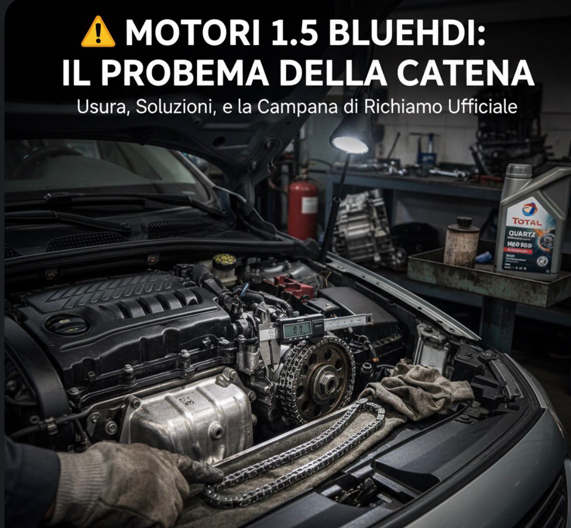 Motori 1.5 BlueHDi: Il Problema della Catena di Distribuzione e Cosa Fare!